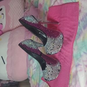 2for20-Bedazzled costume heels, need a rehab loving home